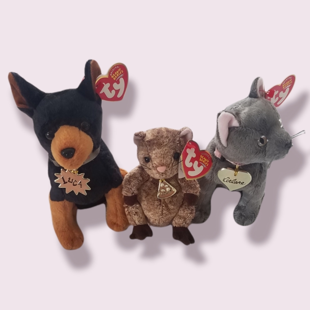 Garfield the Movie ×3 Ty Beanie Babies